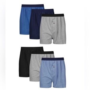 6Pr Hanes Men's Boxer Shorts